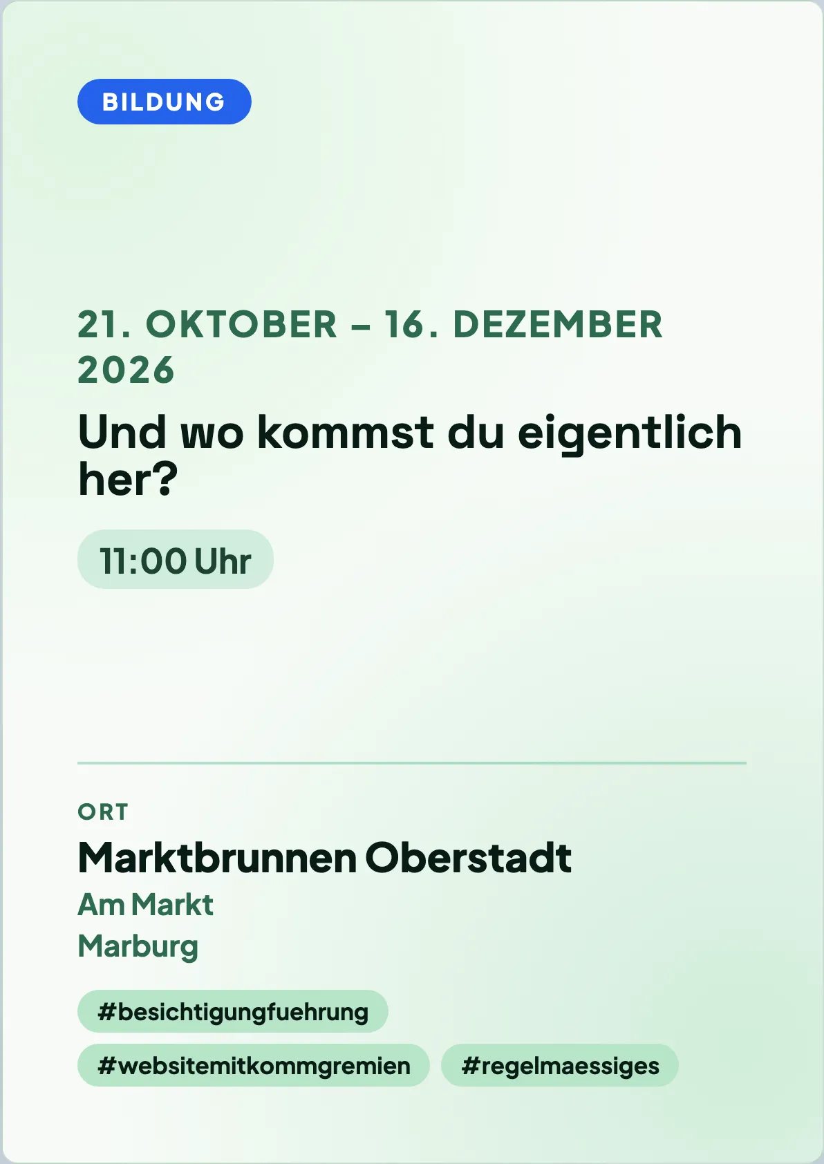Veranstaltungsflyer