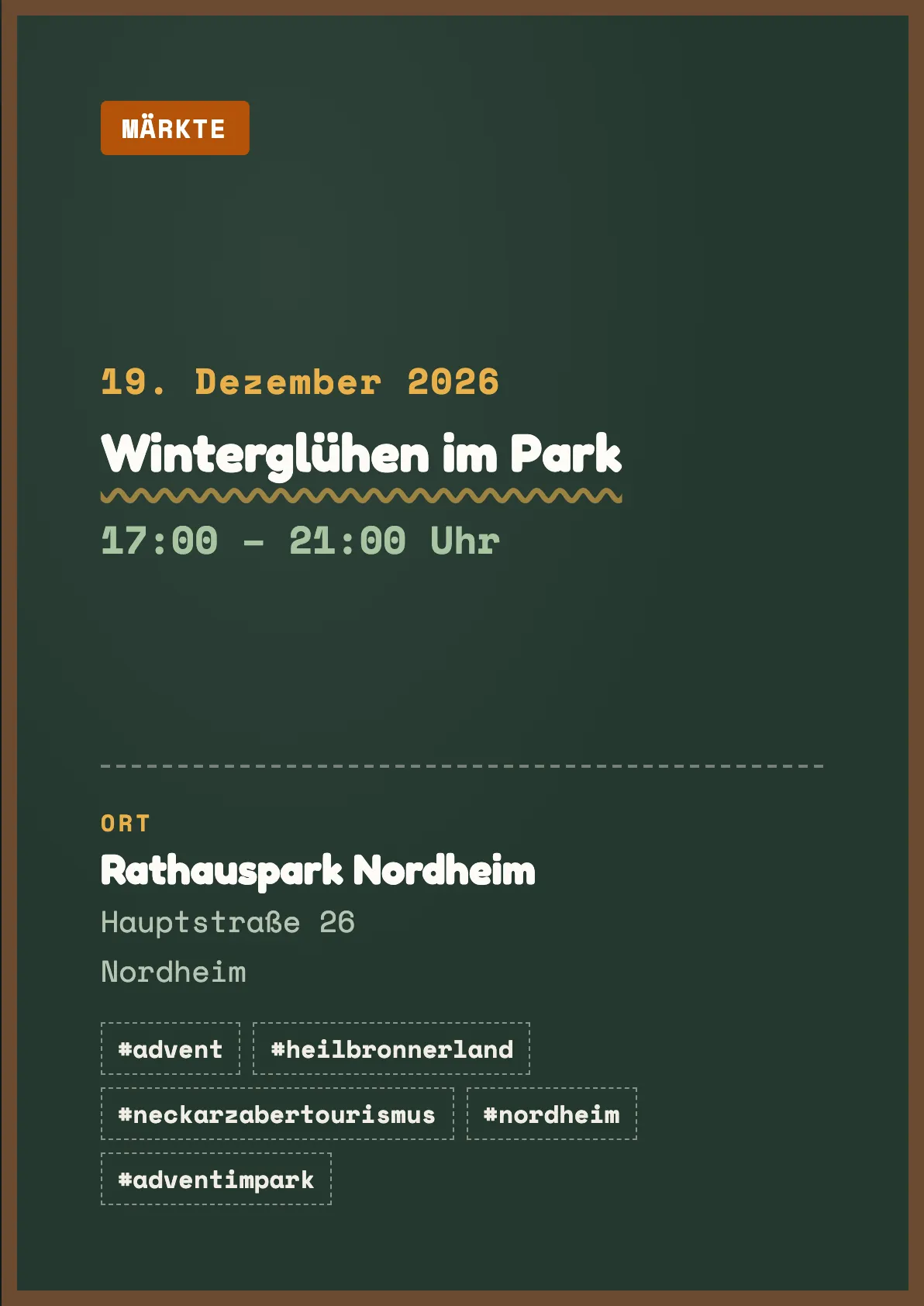 Veranstaltungsflyer
