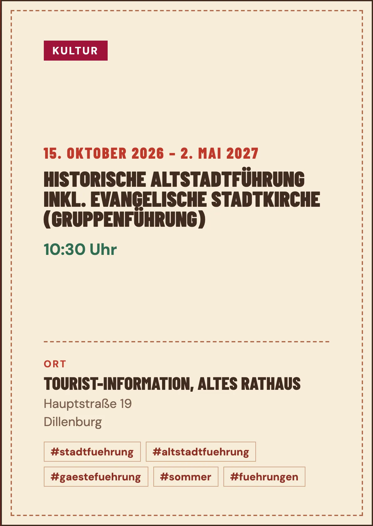 Veranstaltungsflyer