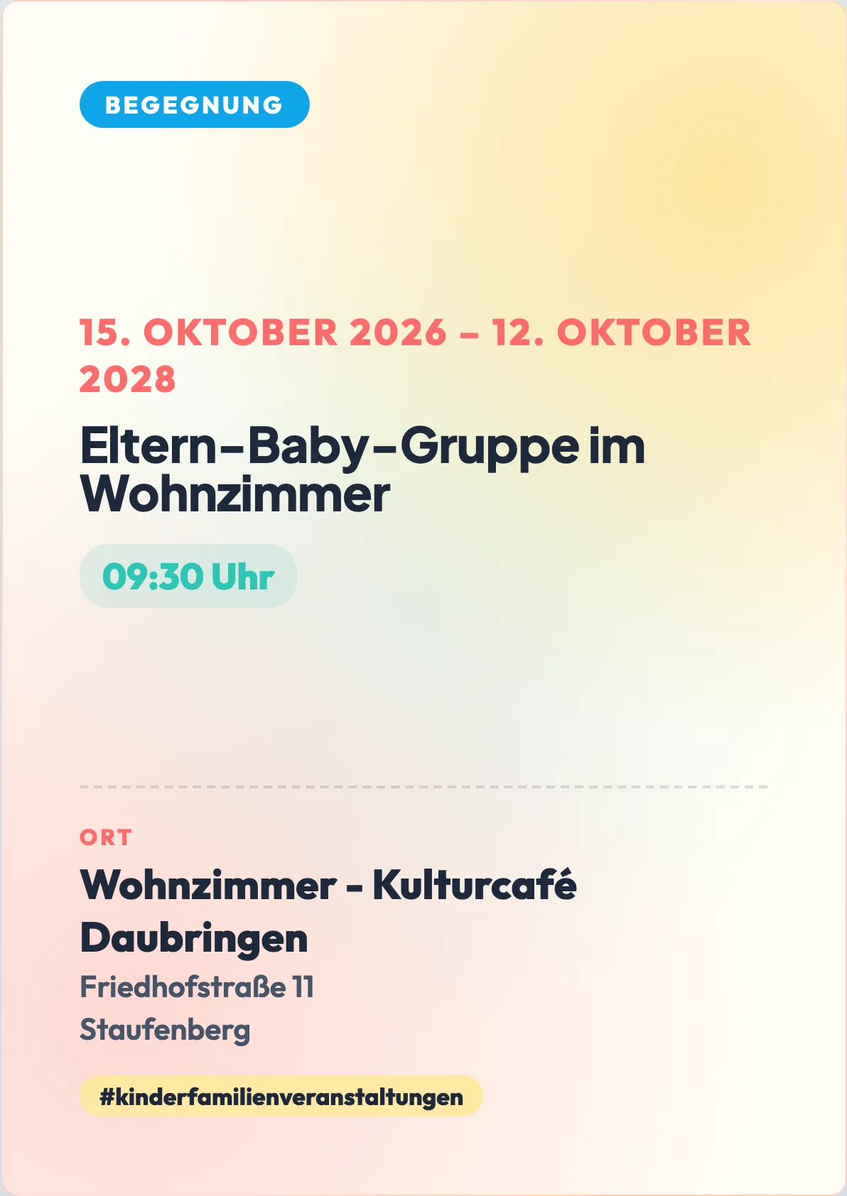 Veranstaltungsflyer