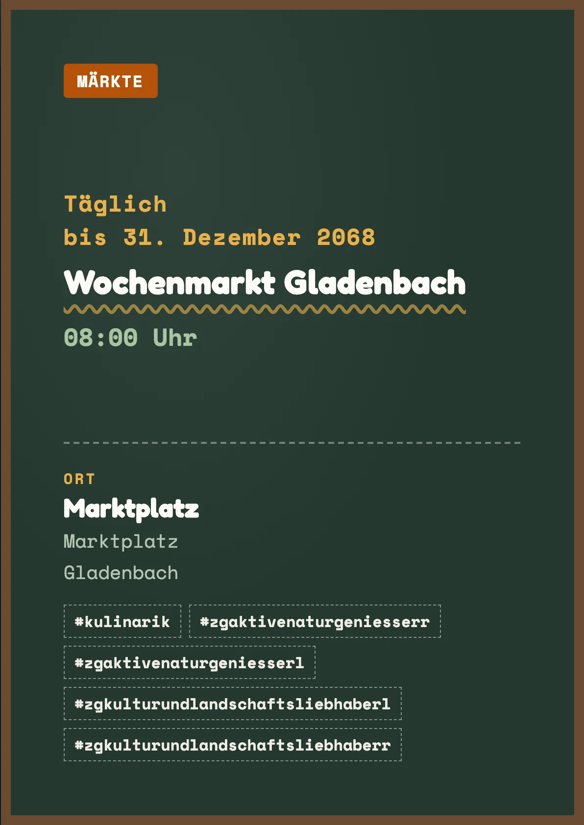 Veranstaltungsflyer