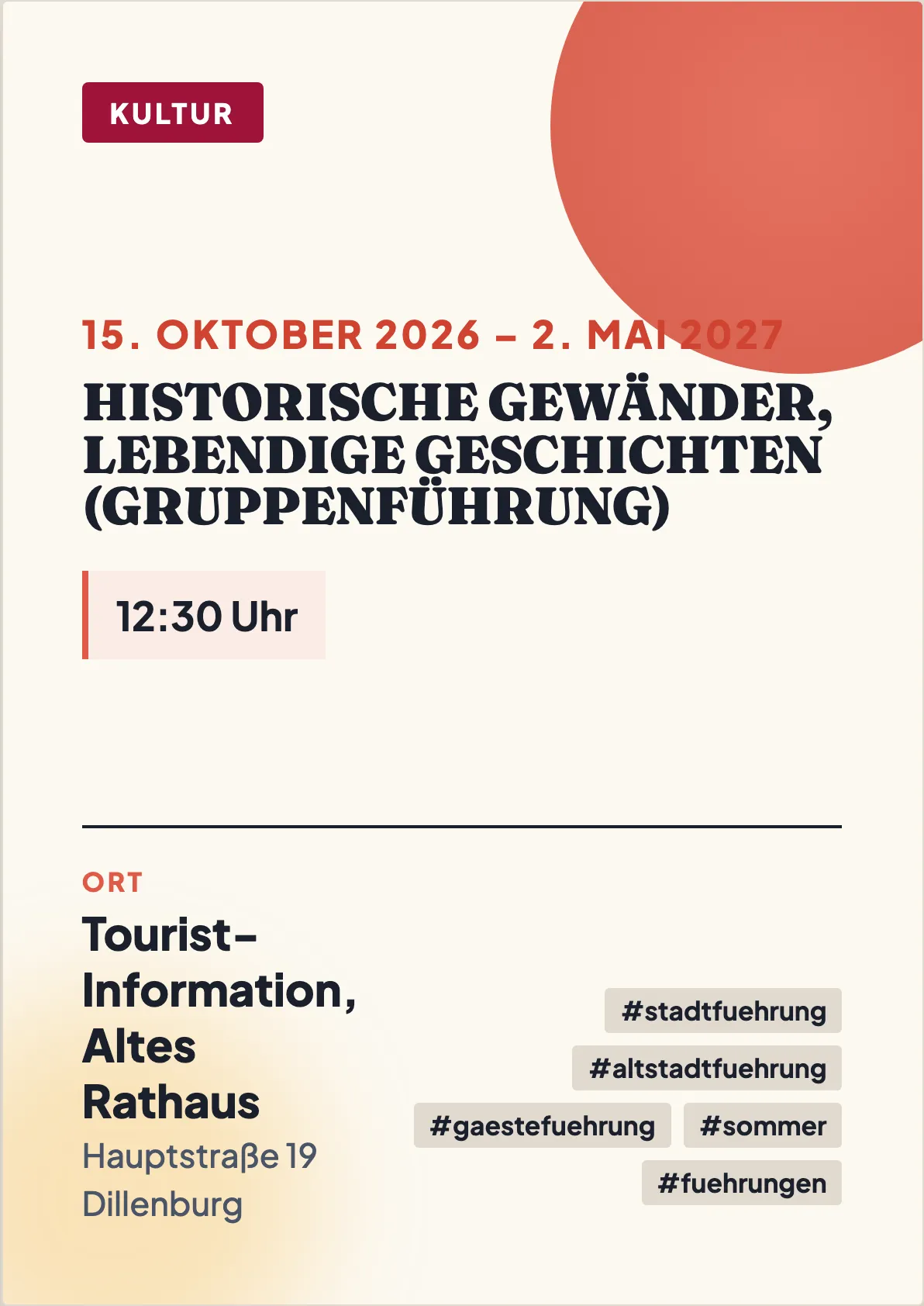 Veranstaltungsflyer