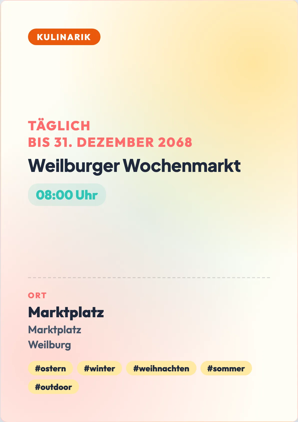 Veranstaltungsflyer