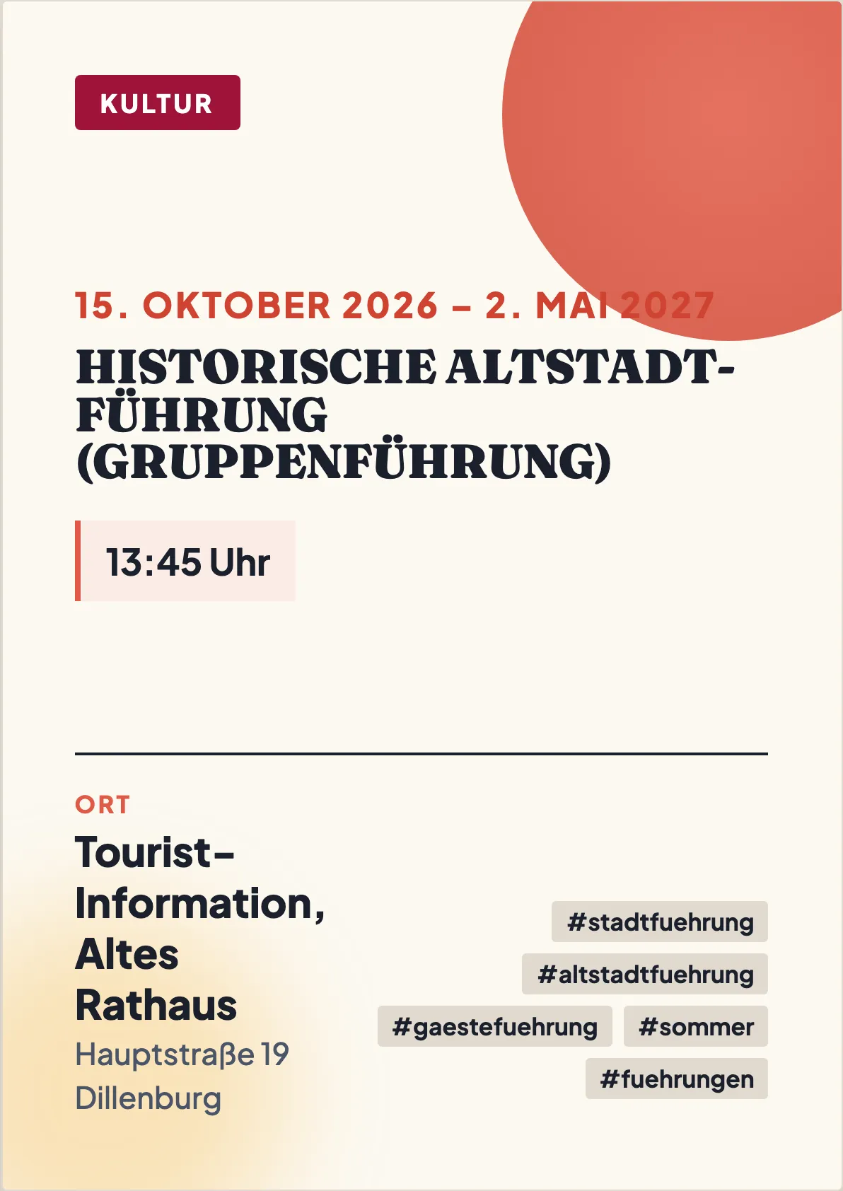 Veranstaltungsflyer