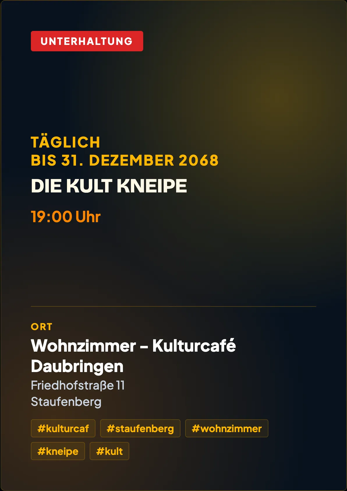 Veranstaltungsflyer