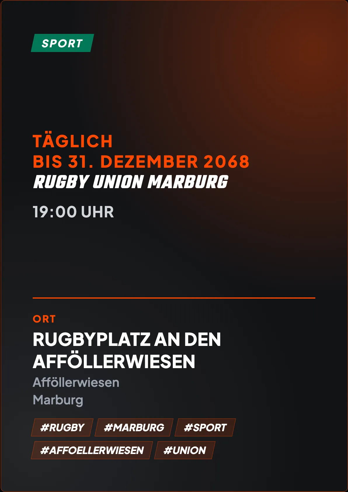 Veranstaltungsflyer
