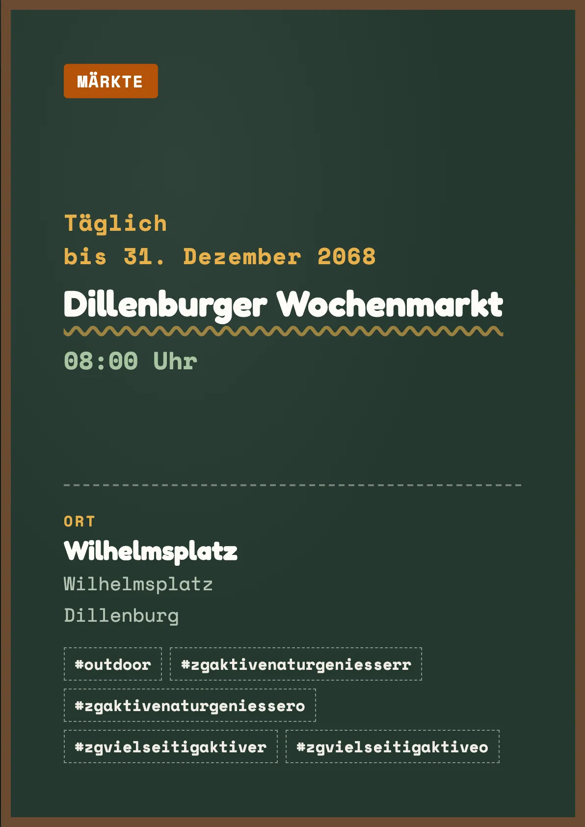 Veranstaltungsflyer