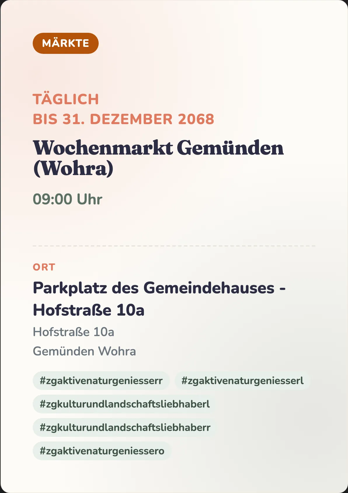 Veranstaltungsflyer