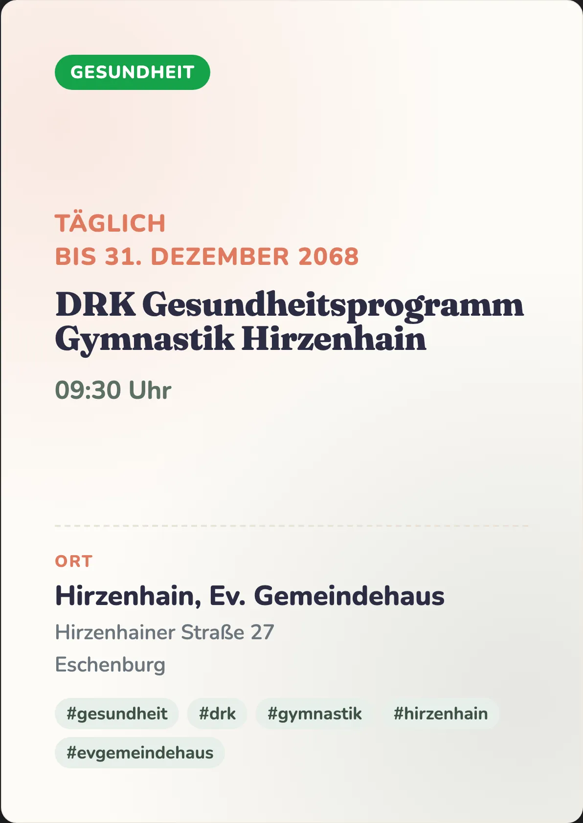 Veranstaltungsflyer