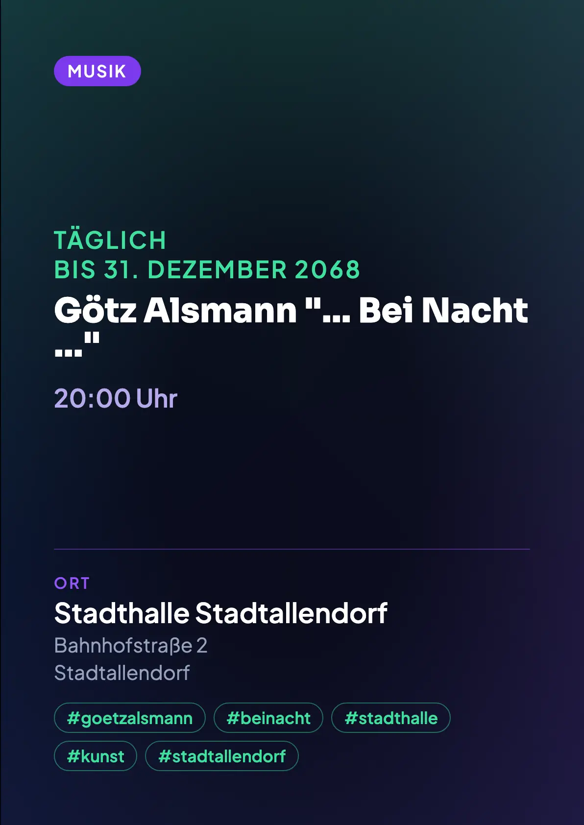 Veranstaltungsflyer