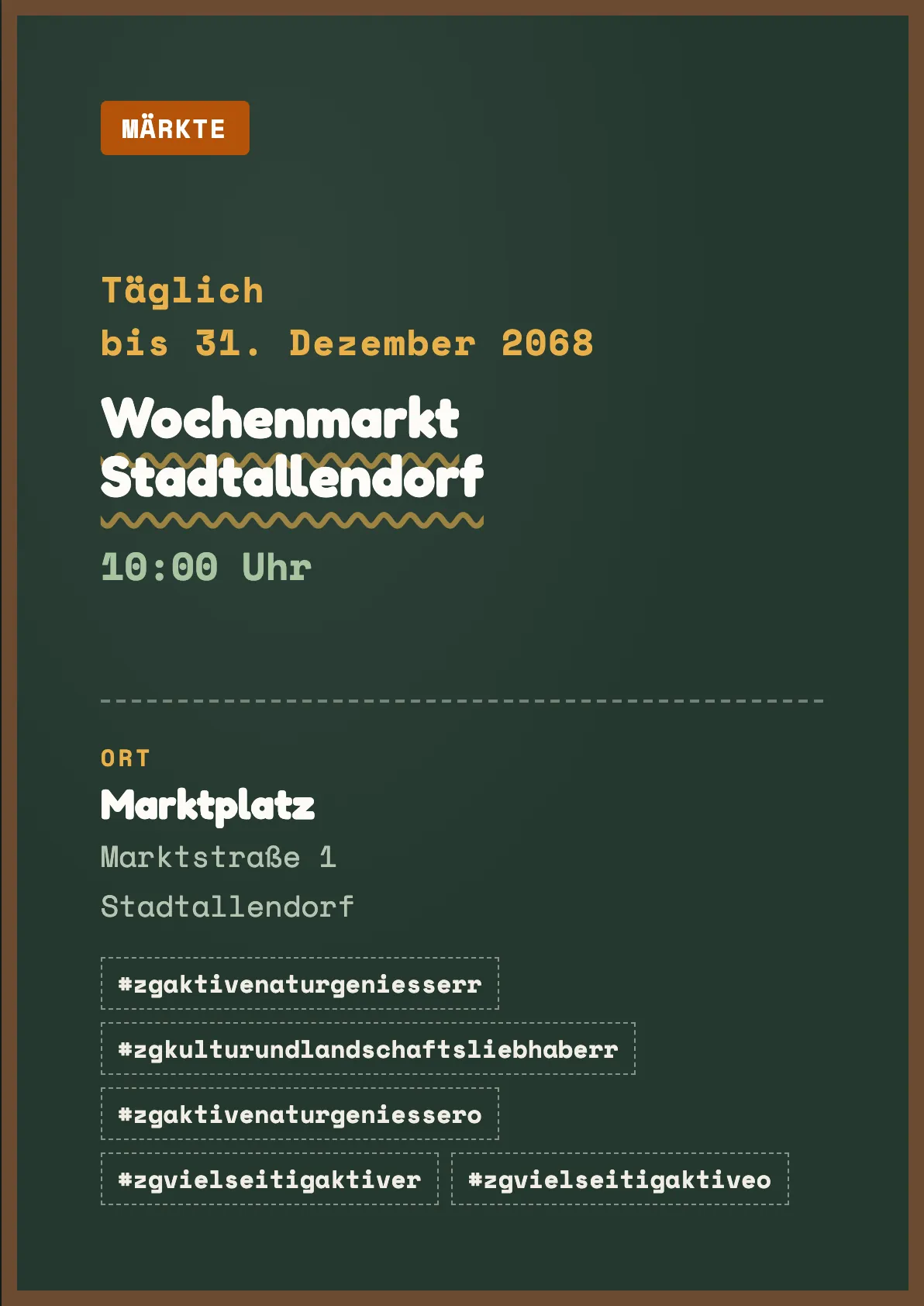 Veranstaltungsflyer