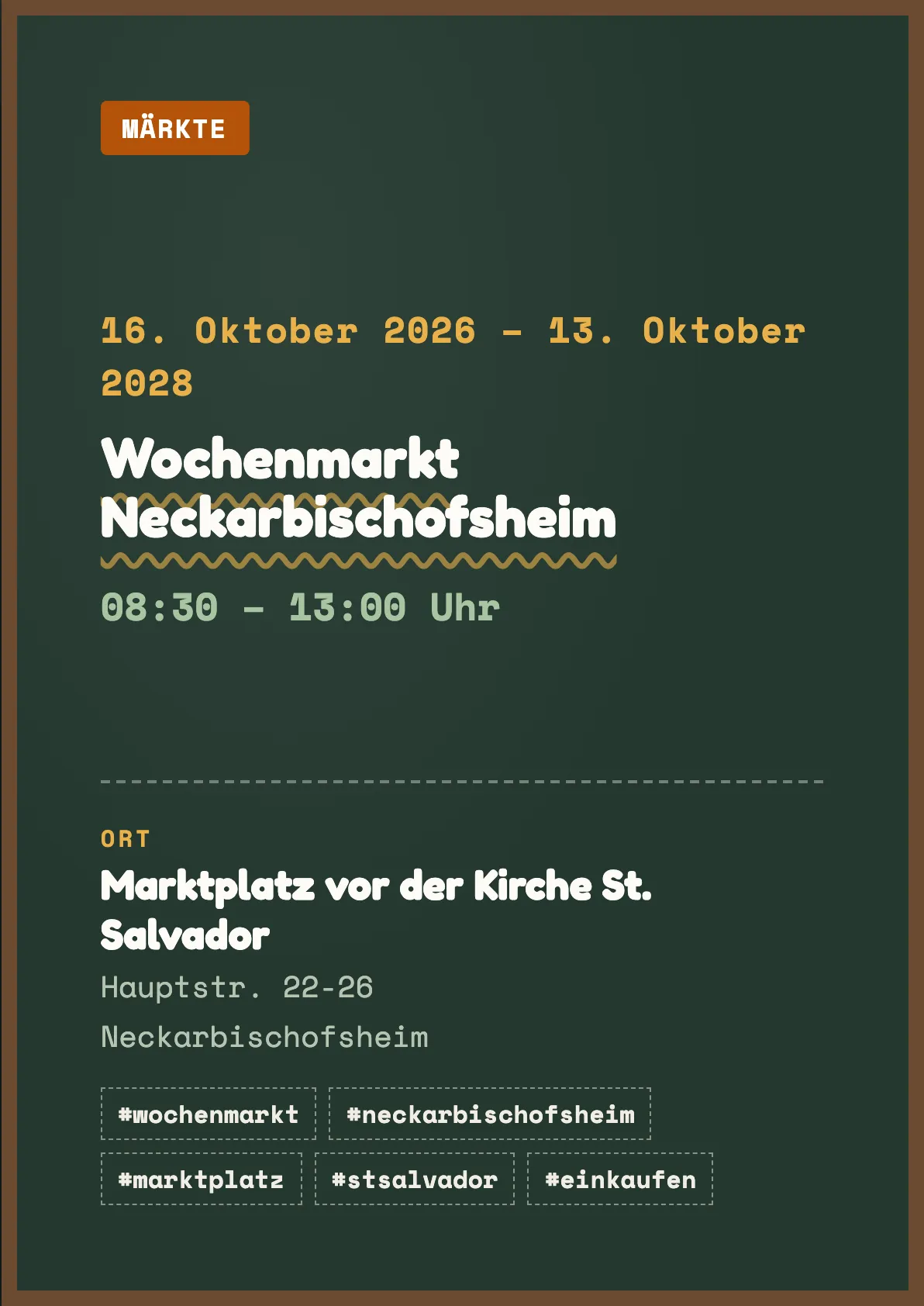 Veranstaltungsflyer