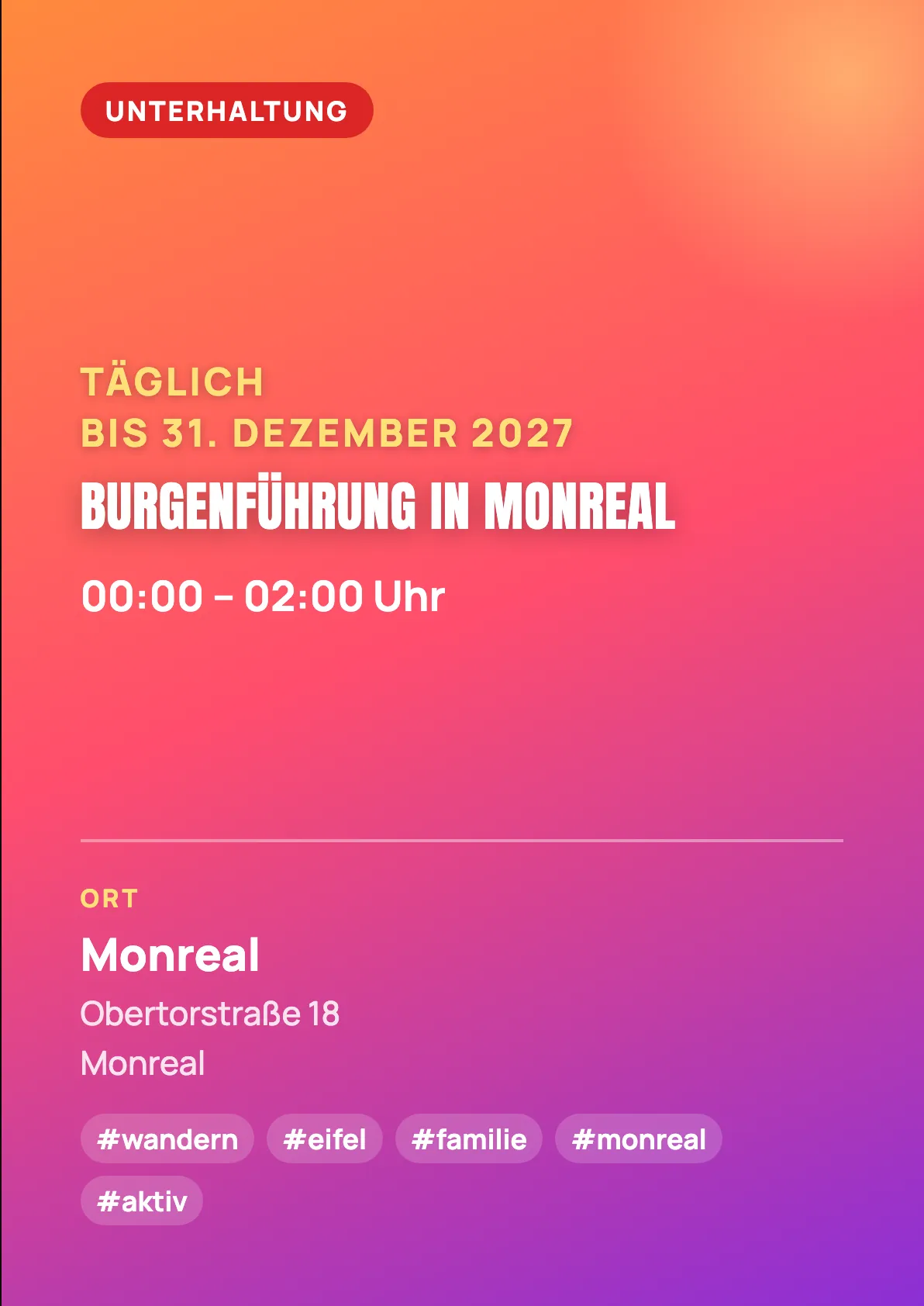 Veranstaltungsflyer