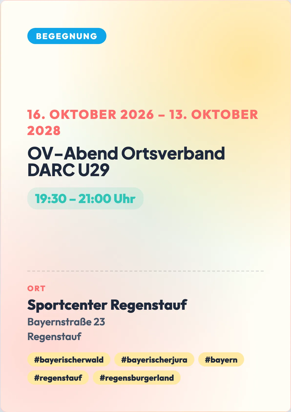 Veranstaltungsflyer
