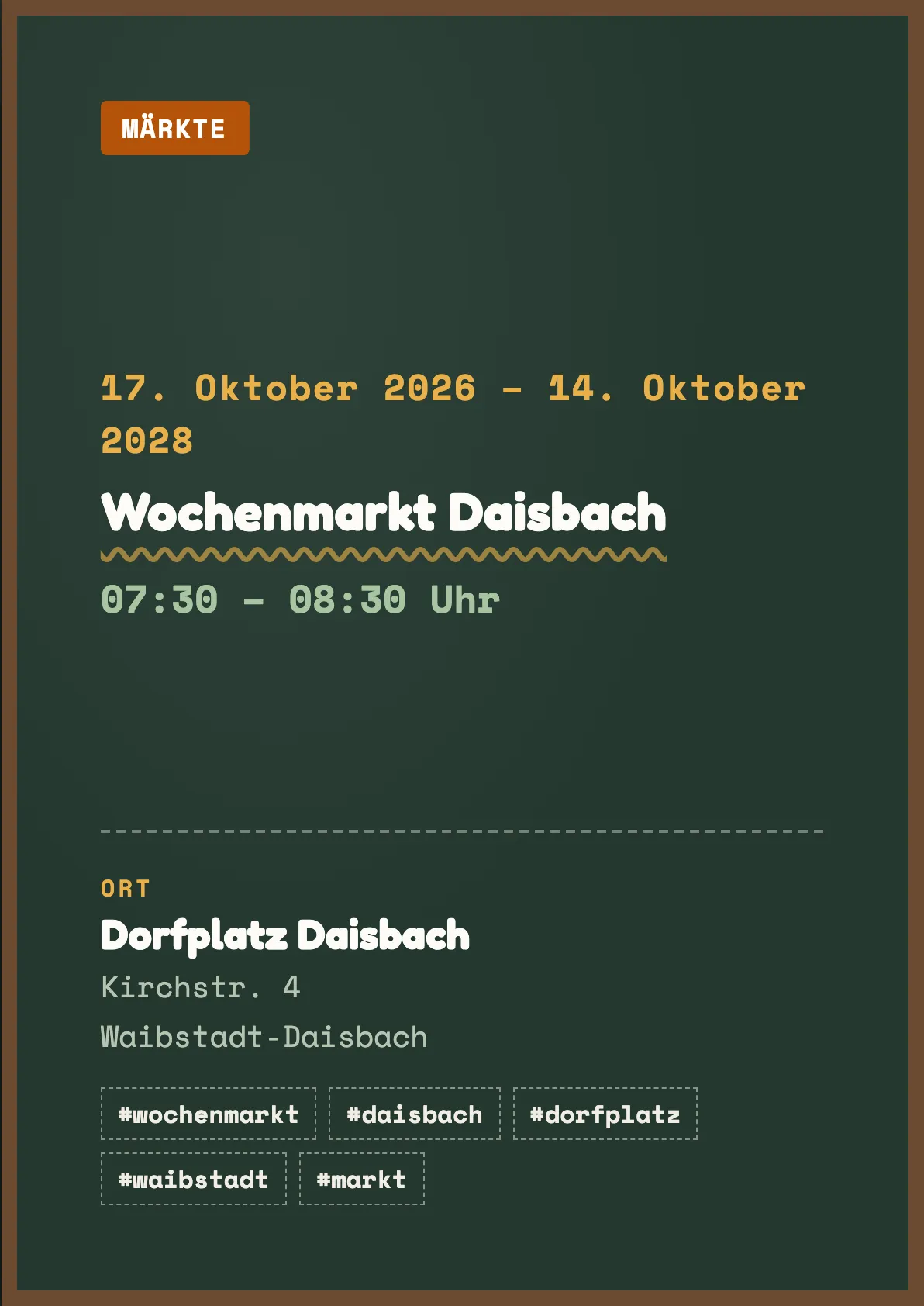 Veranstaltungsflyer