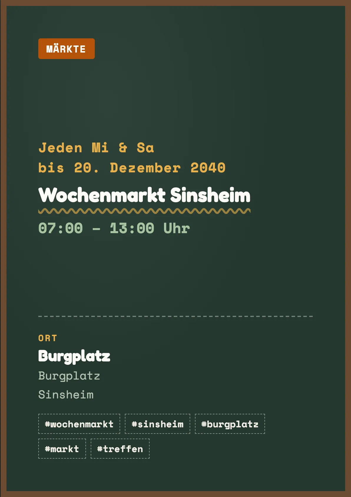 Veranstaltungsflyer