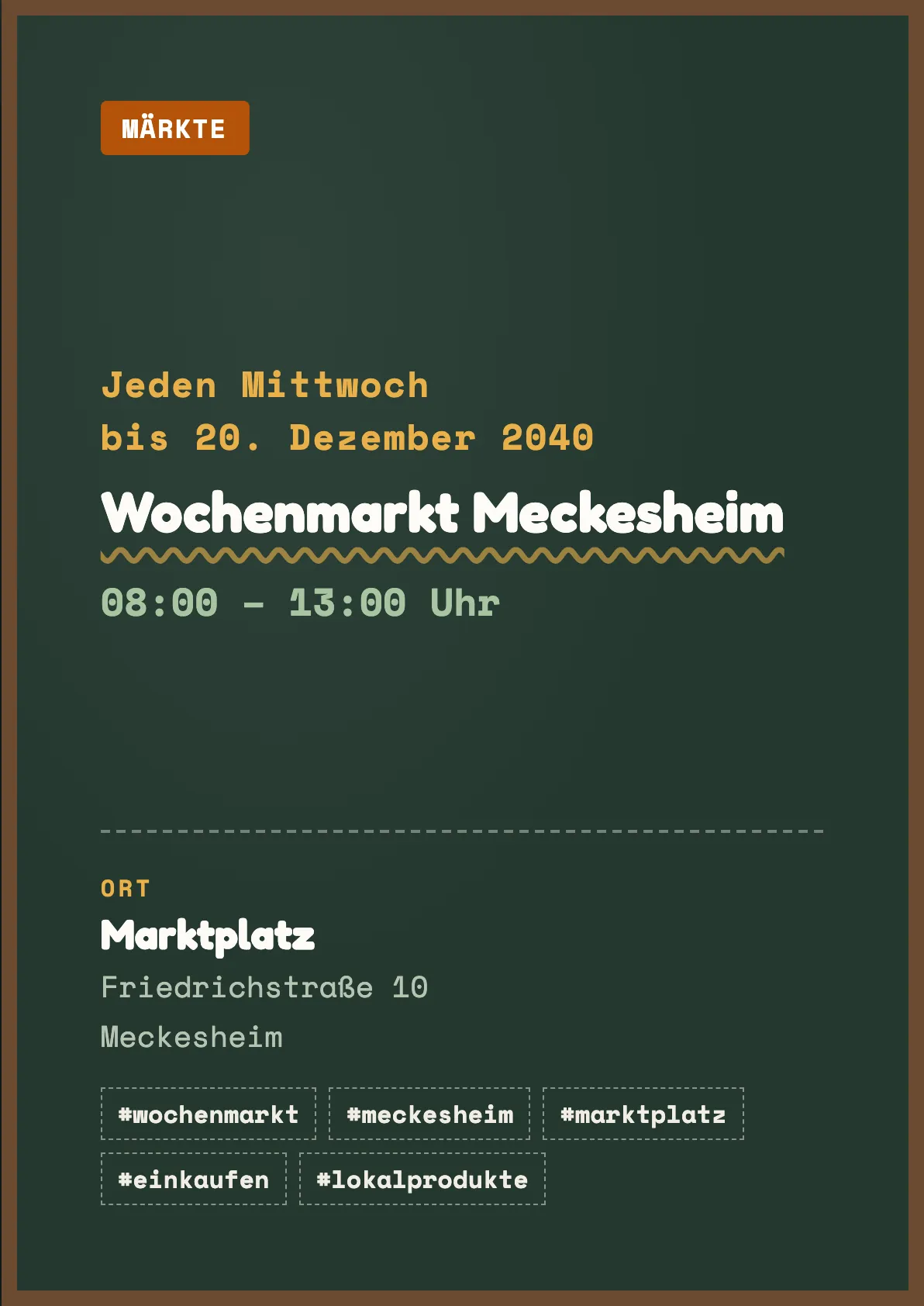 Veranstaltungsflyer