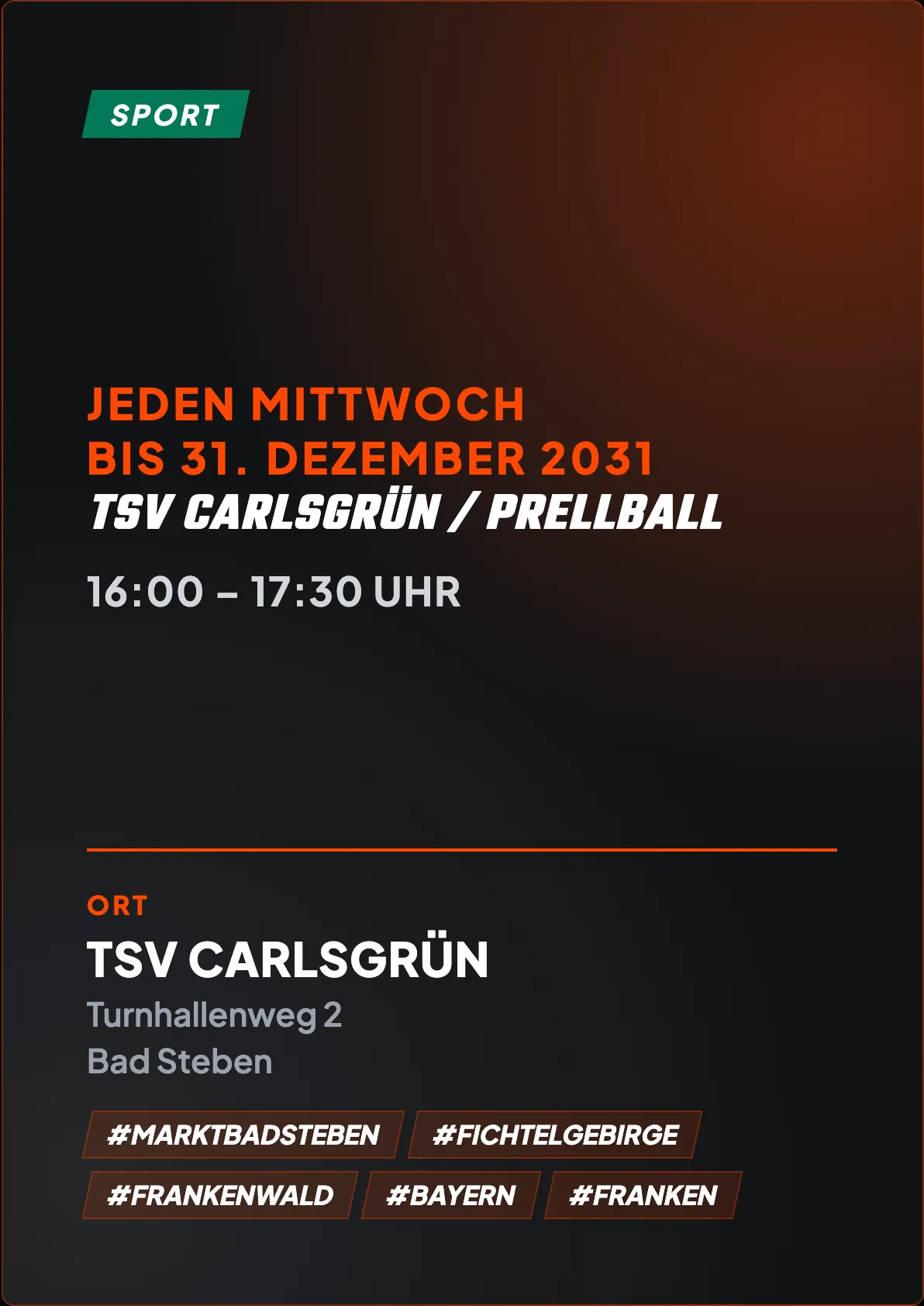 Veranstaltungsflyer