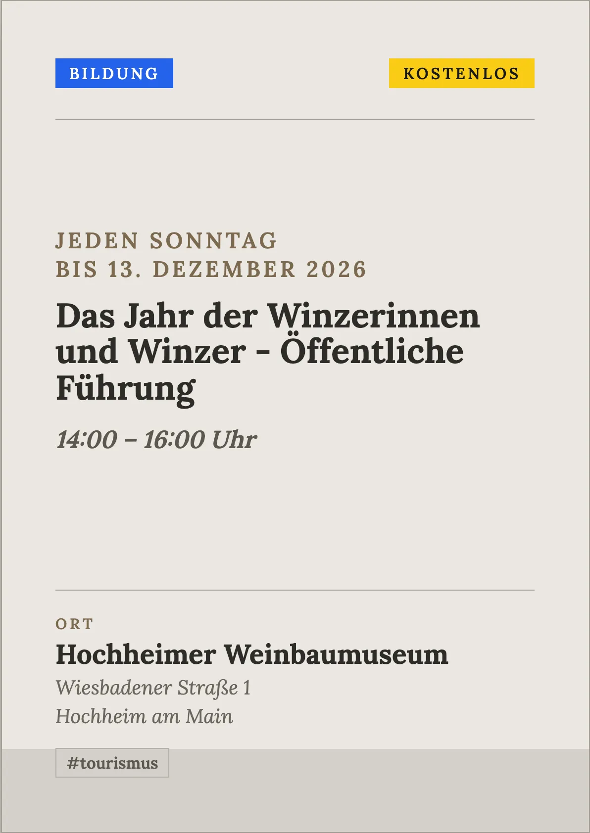 Veranstaltungsflyer