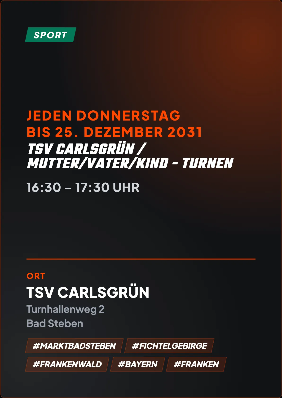 Veranstaltungsflyer