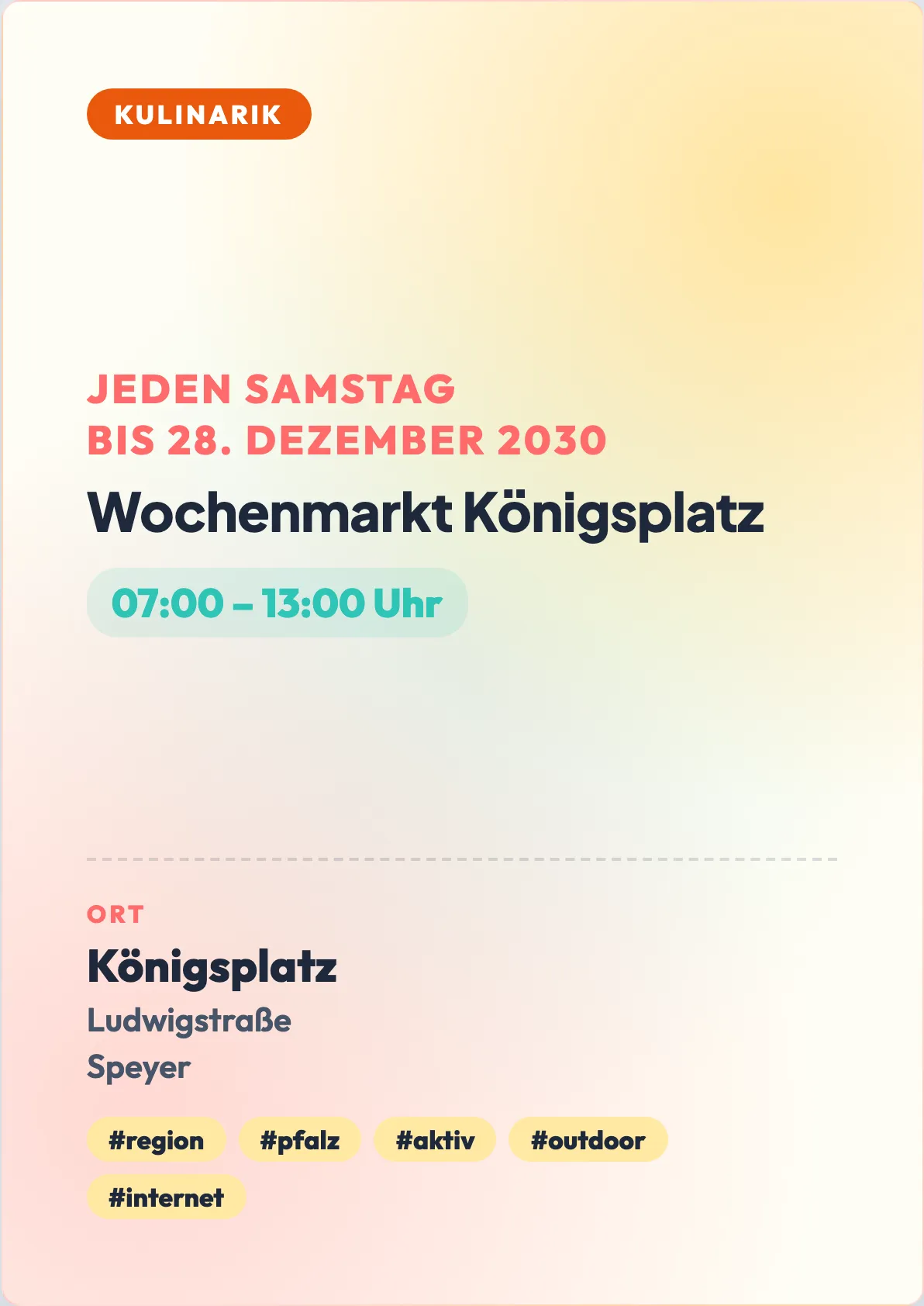 Veranstaltungsflyer