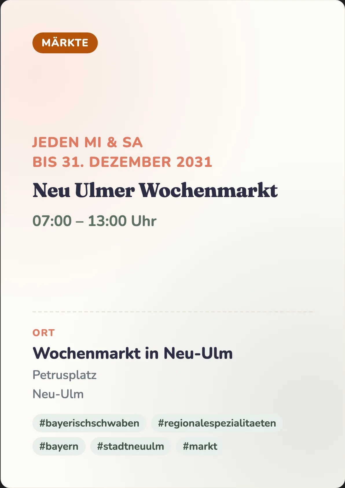 Veranstaltungsflyer