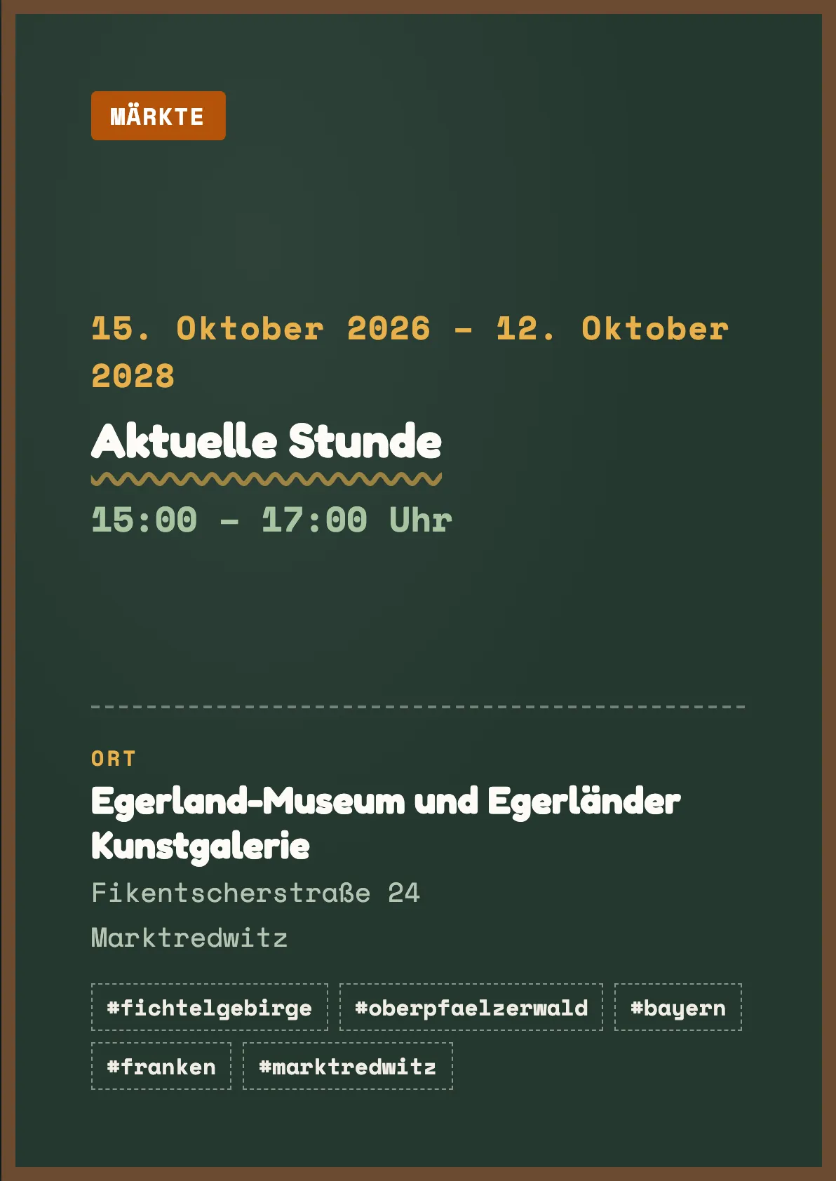 Veranstaltungsflyer