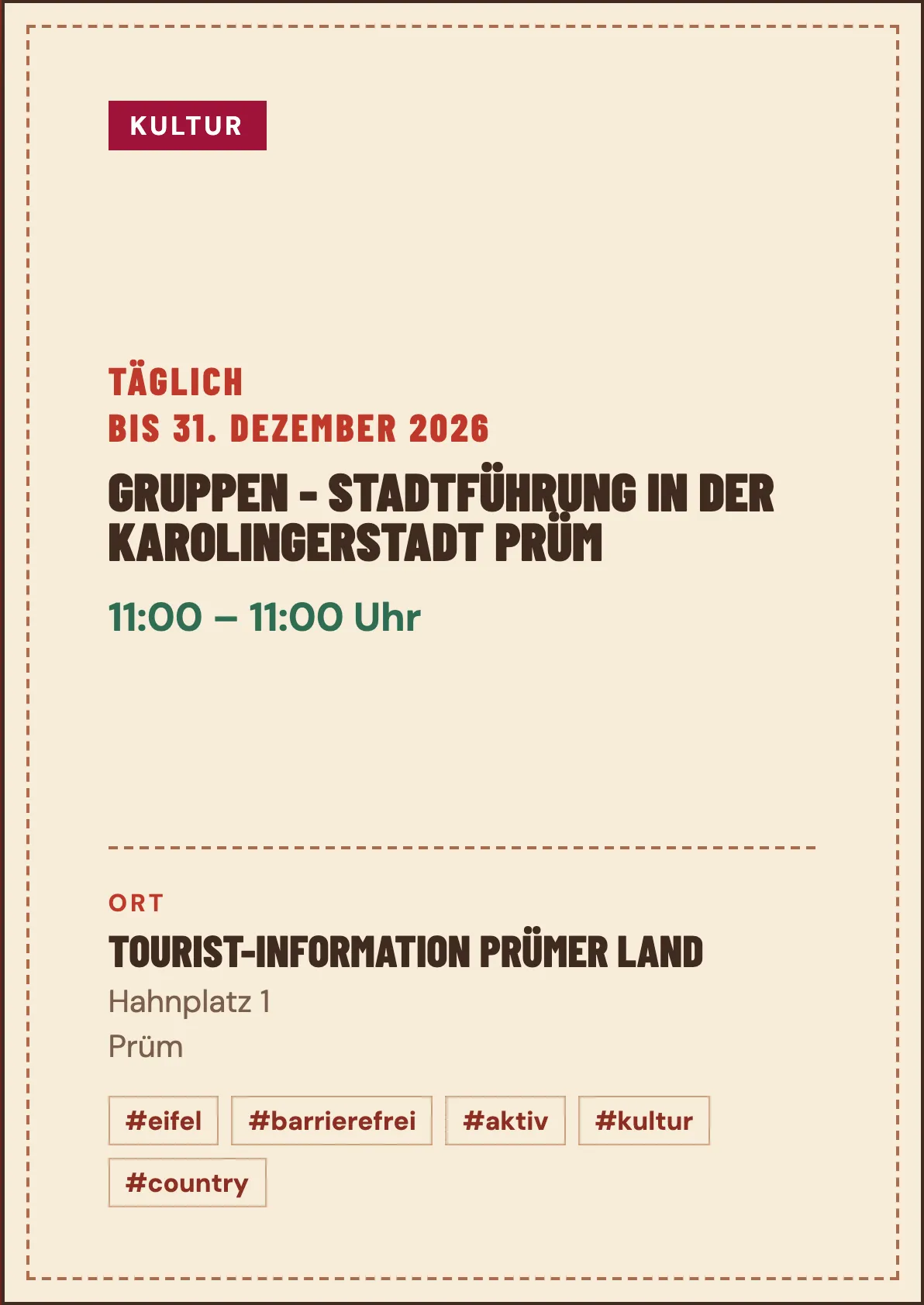 Veranstaltungsflyer