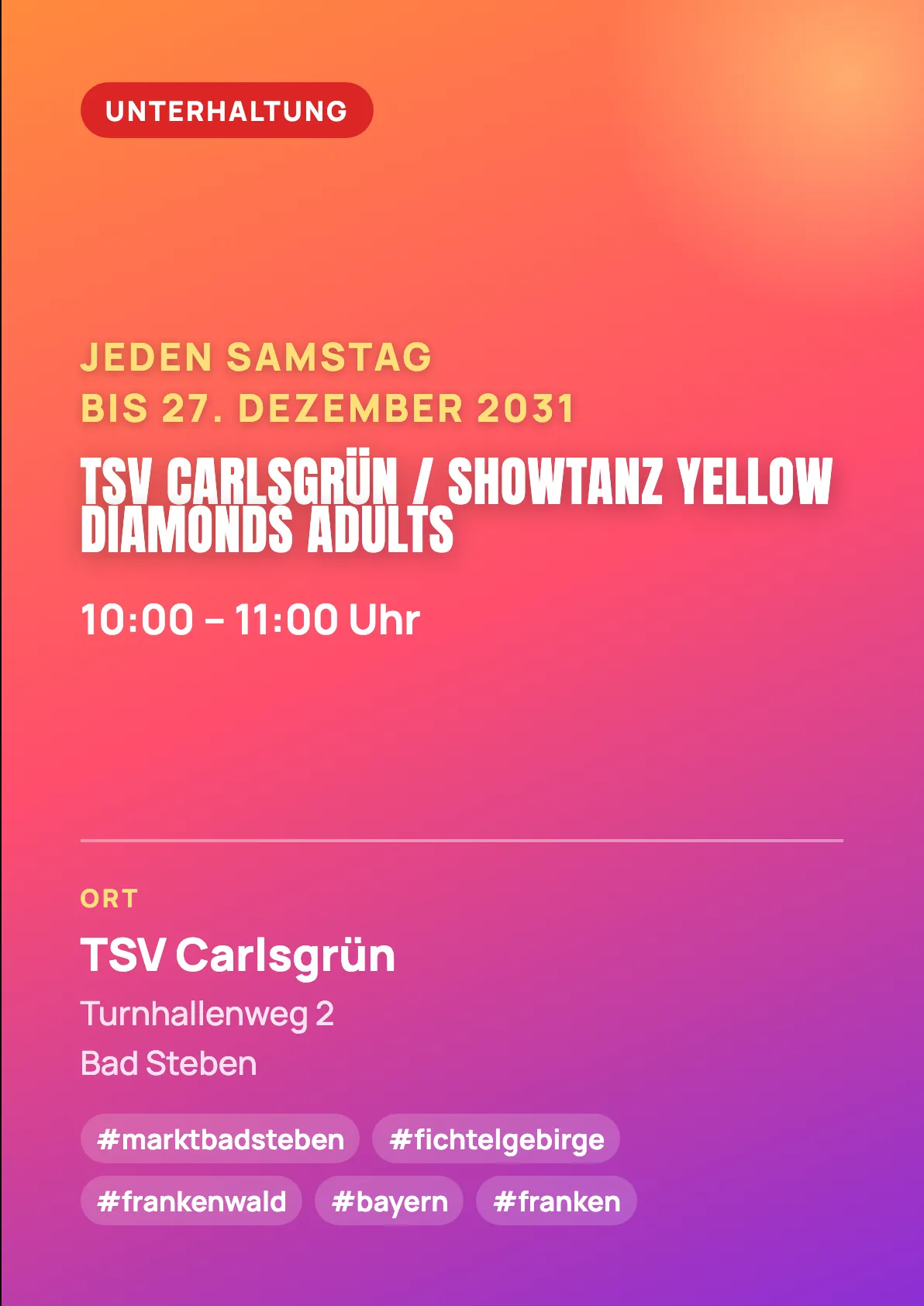 Veranstaltungsflyer