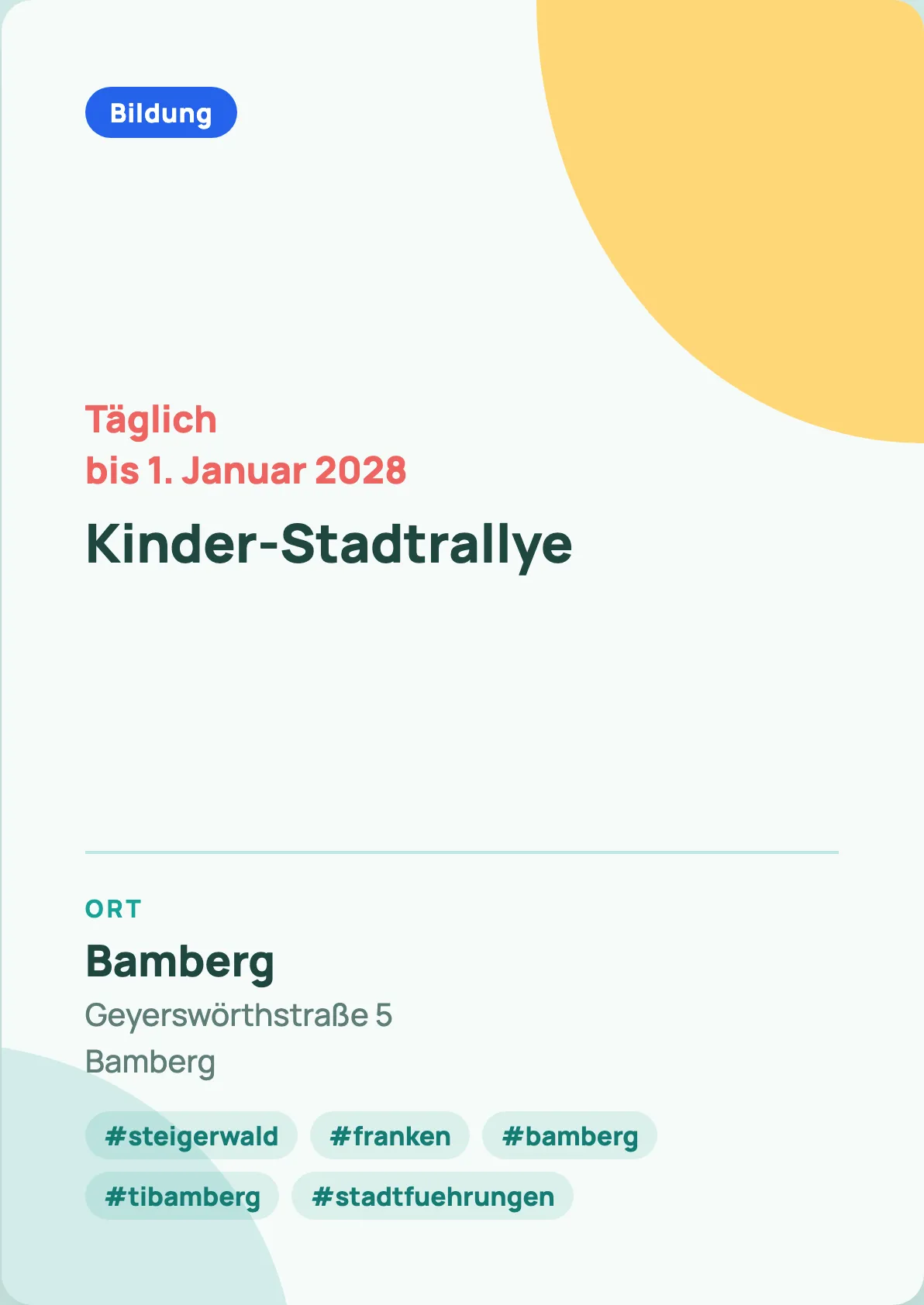 Veranstaltungsflyer
