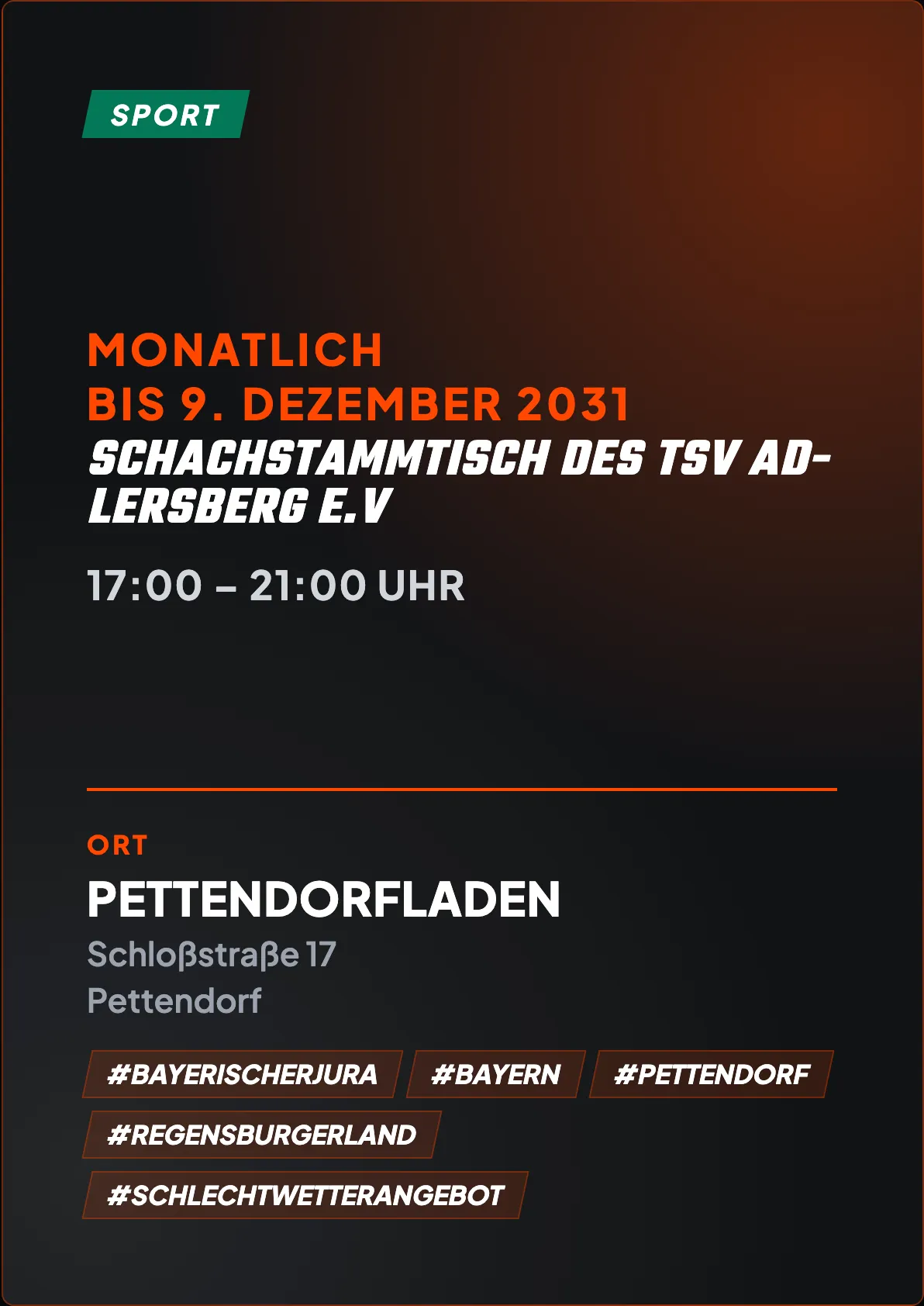 Veranstaltungsflyer