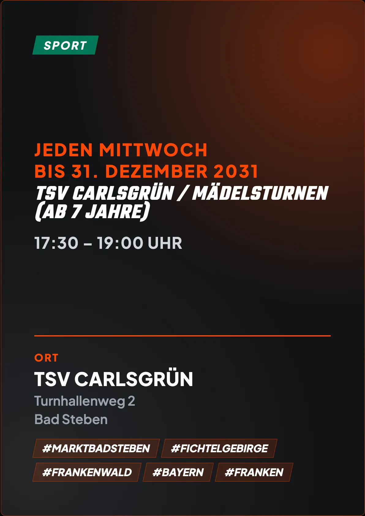 Veranstaltungsflyer