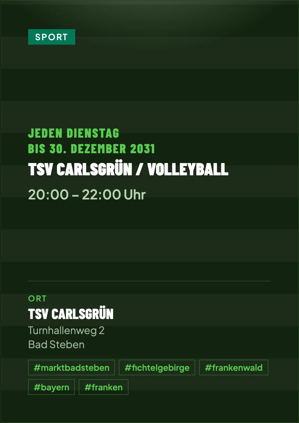 Veranstaltungsflyer