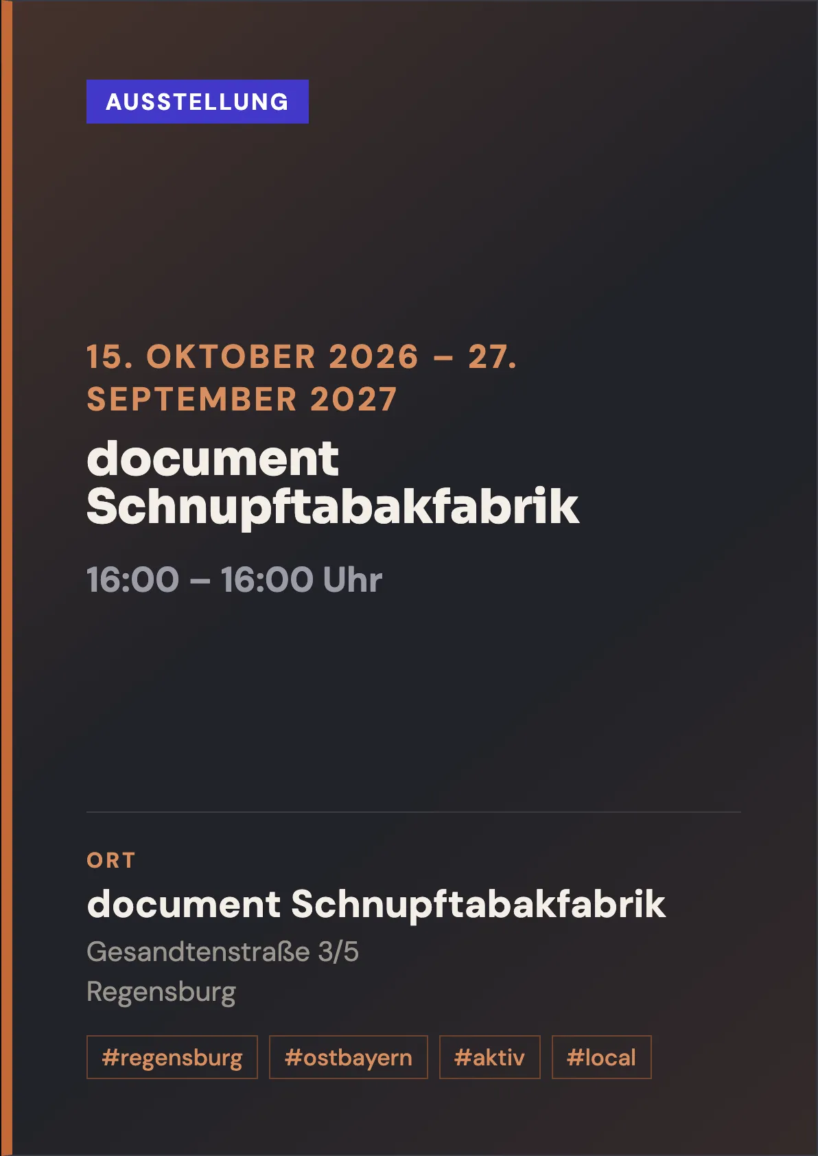 Veranstaltungsflyer