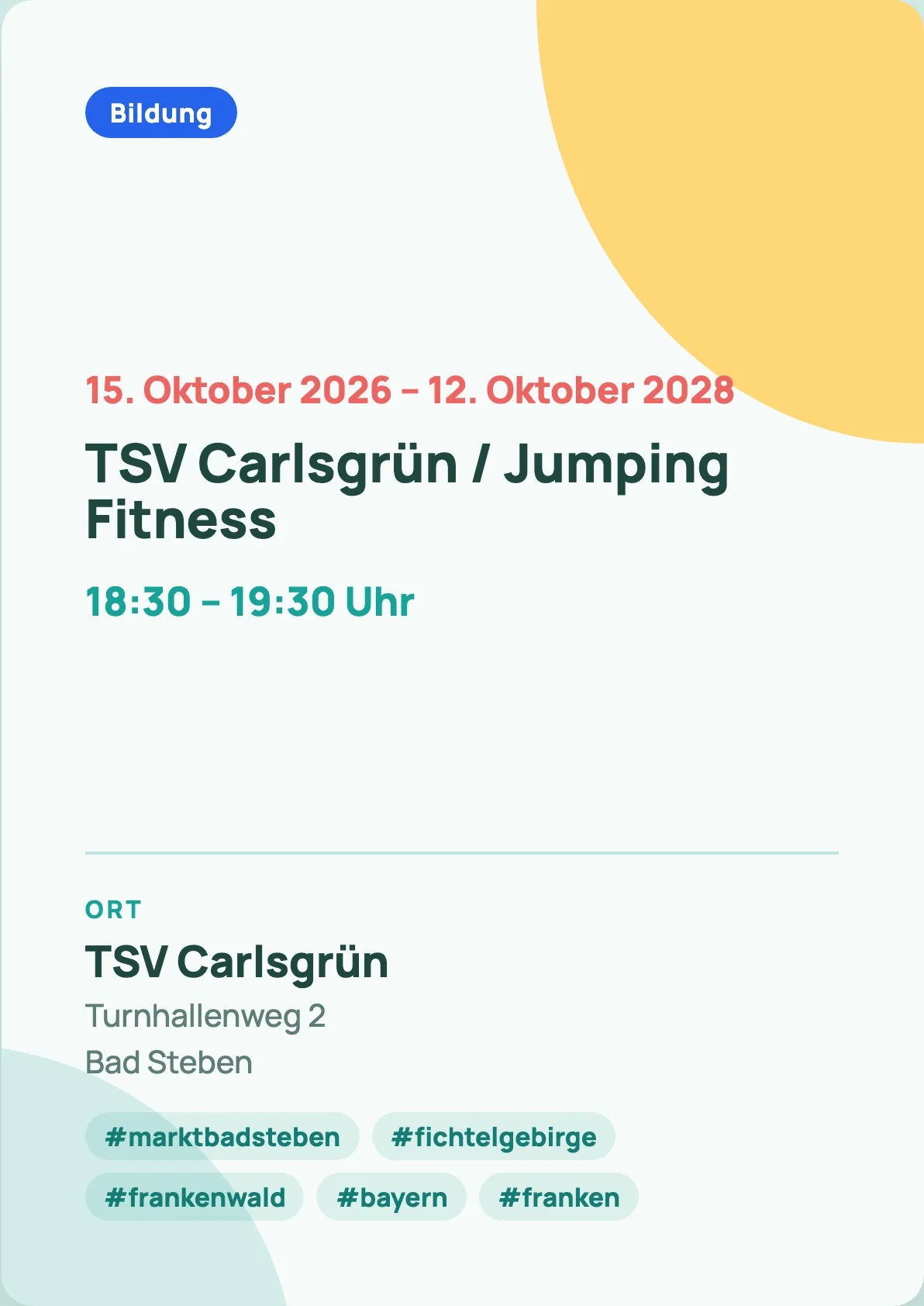 Veranstaltungsflyer