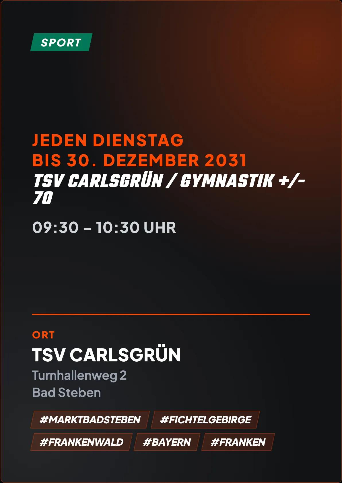 Veranstaltungsflyer
