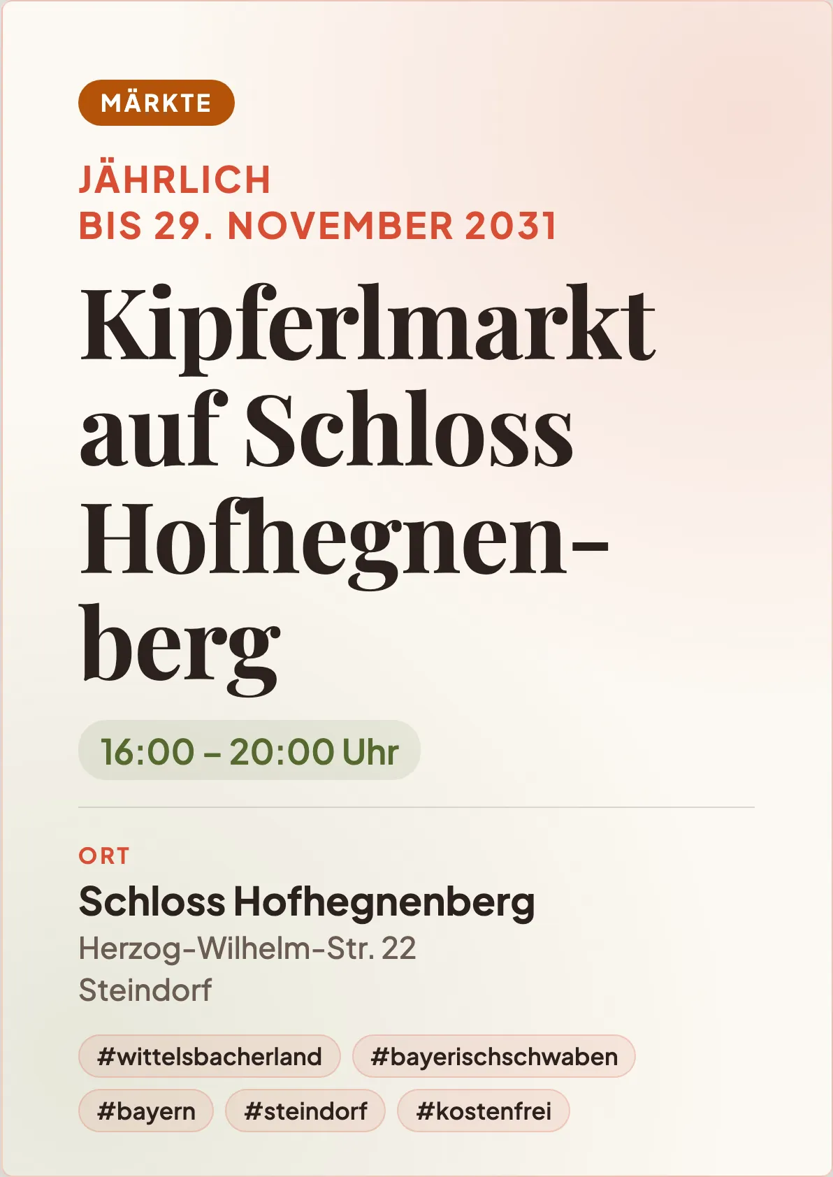 Veranstaltungsflyer