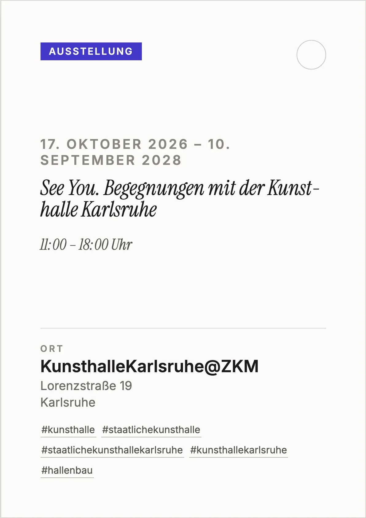 Veranstaltungsflyer