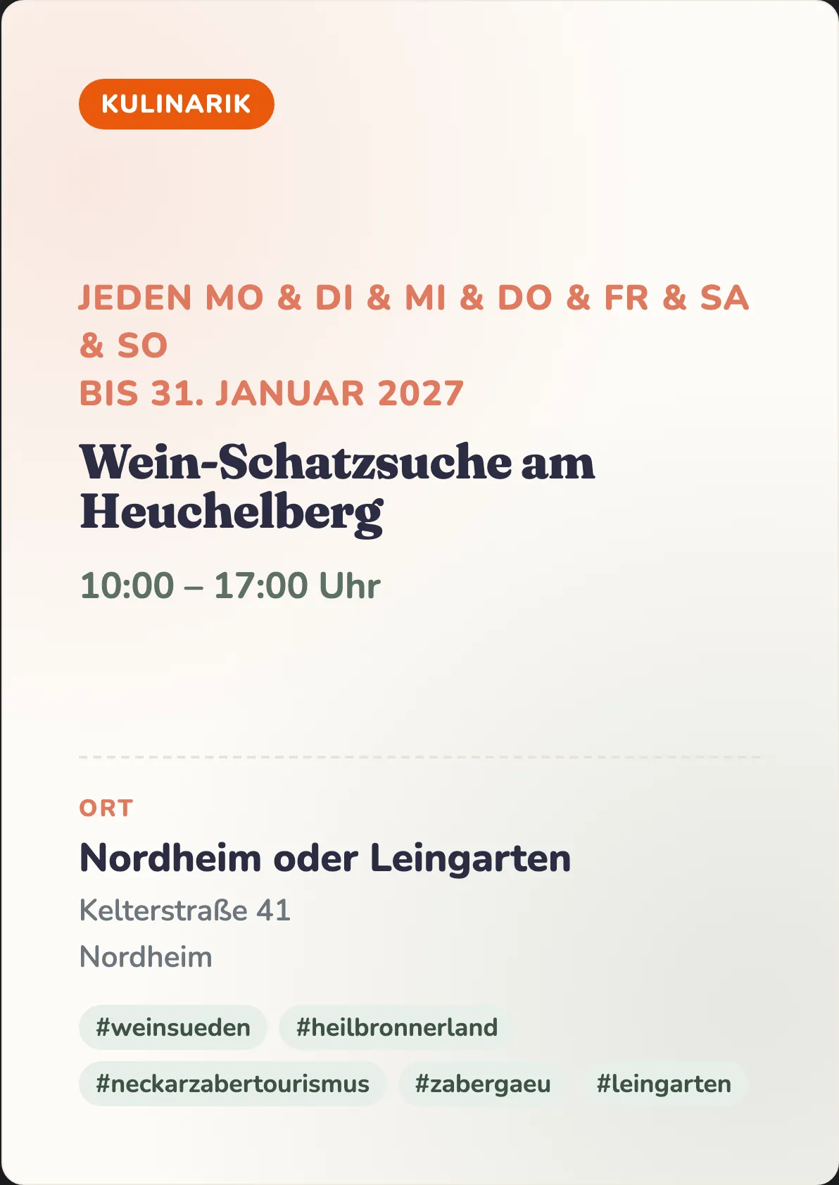 Veranstaltungsflyer