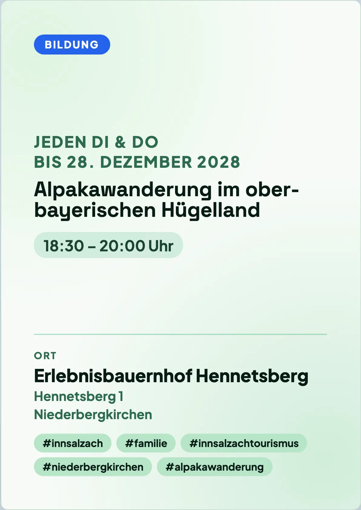 Veranstaltungsflyer