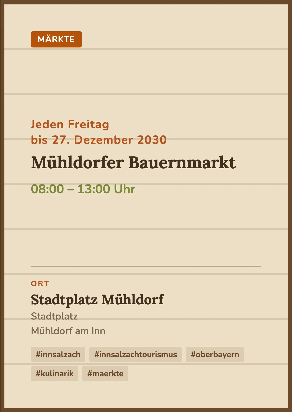 Veranstaltungsflyer