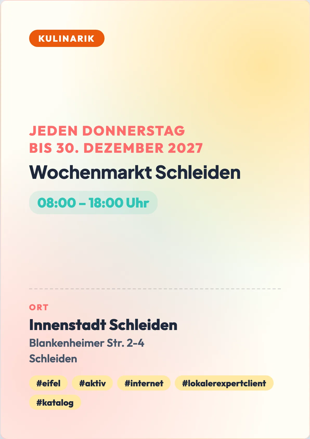Veranstaltungsflyer