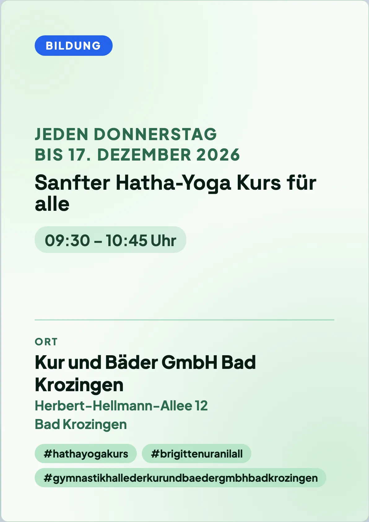 Veranstaltungsflyer