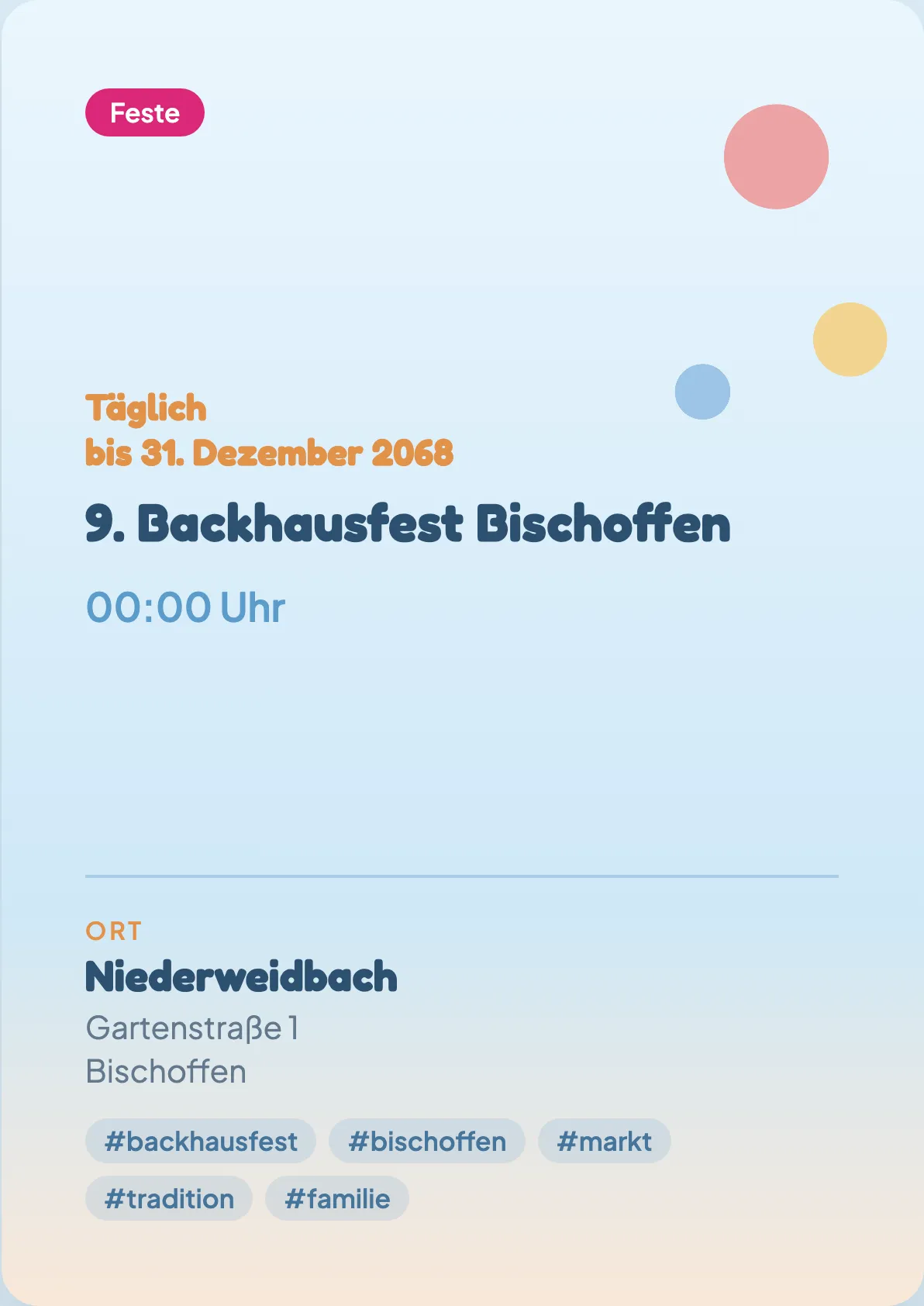 Veranstaltungsflyer