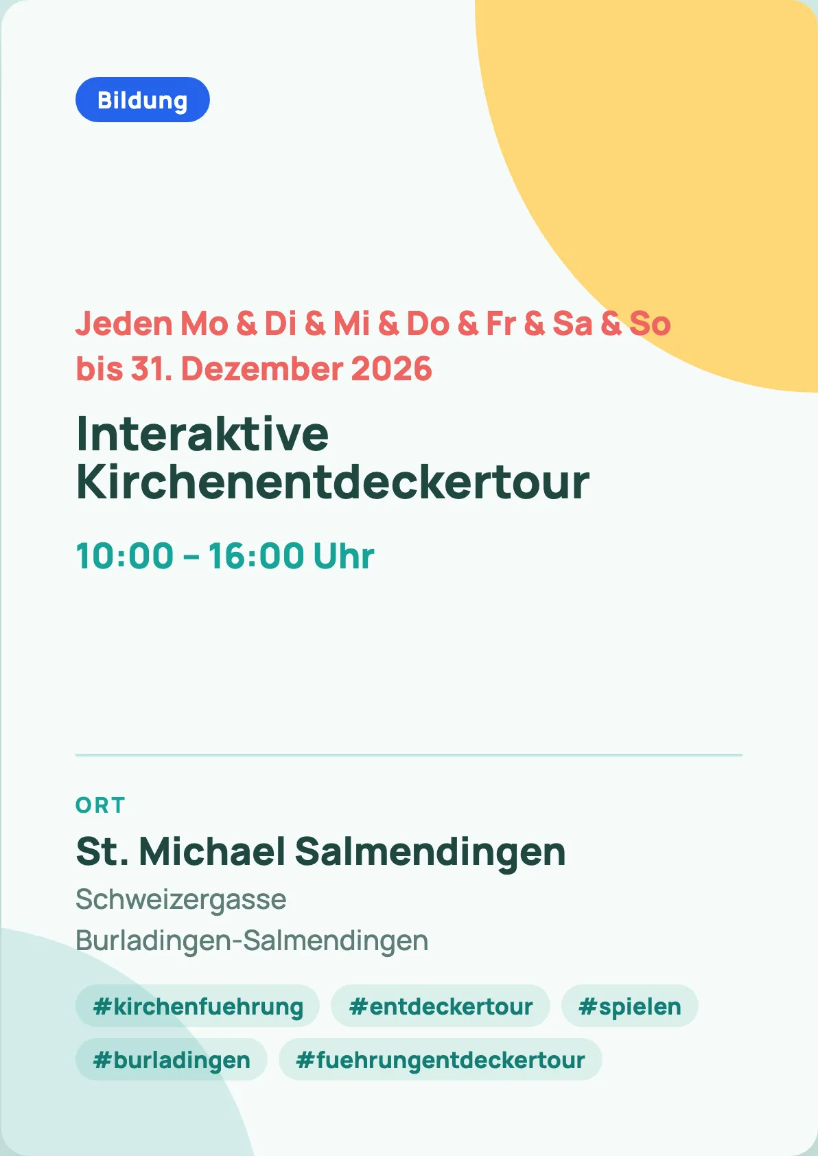 Veranstaltungsflyer