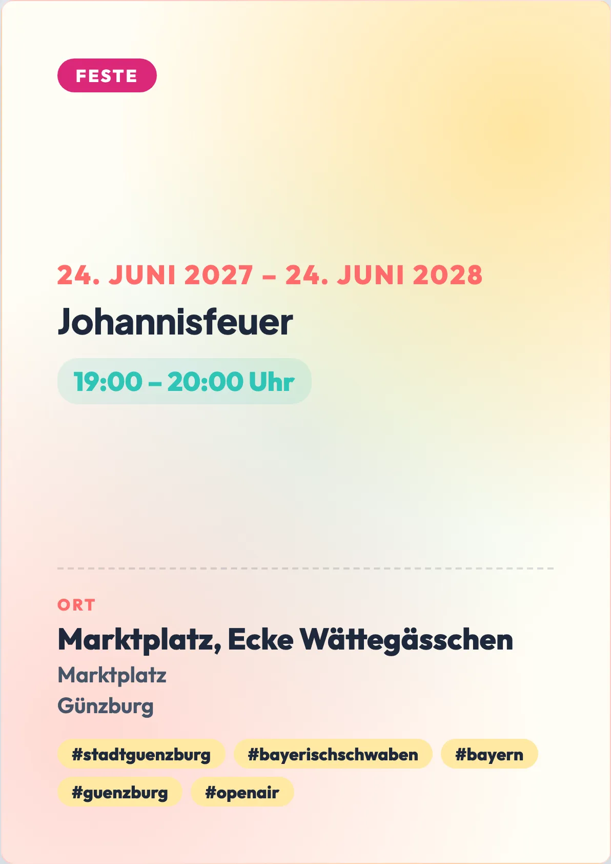 Veranstaltungsflyer