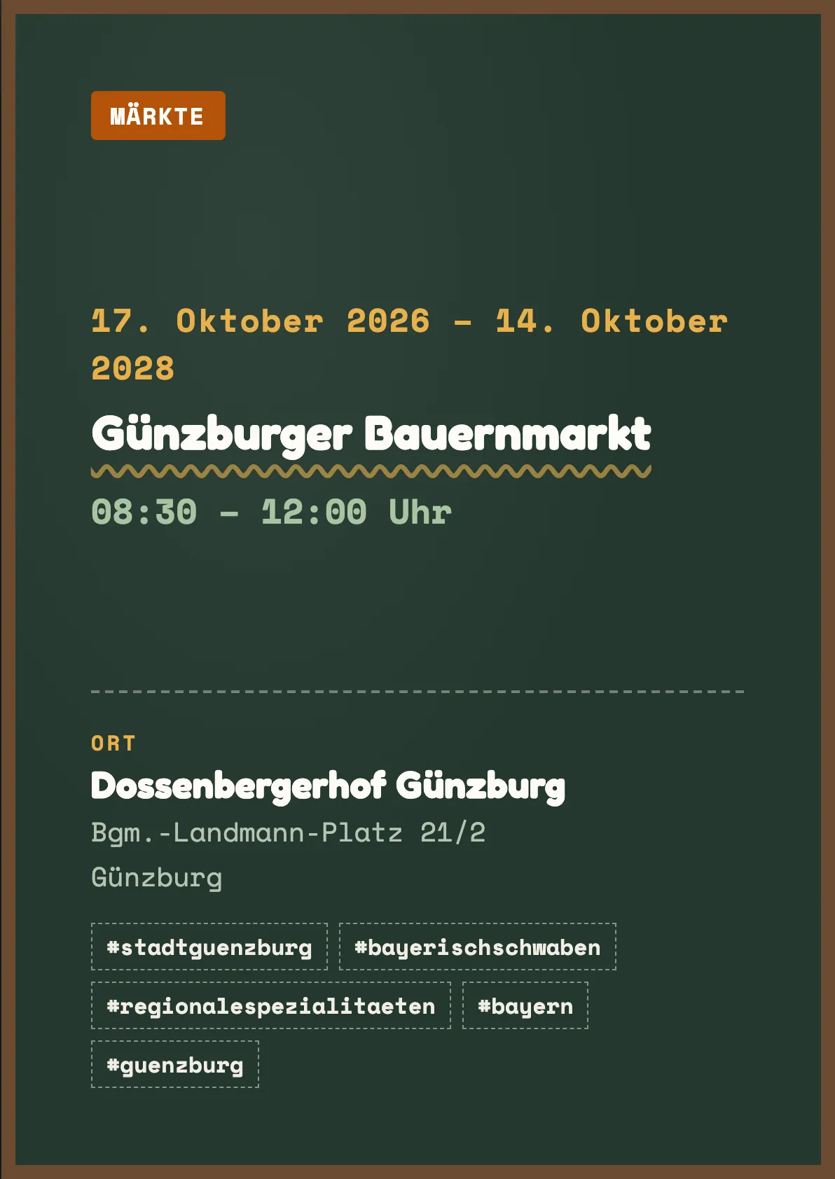 Veranstaltungsflyer