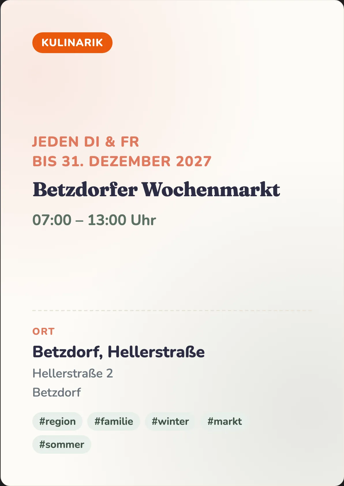 Veranstaltungsflyer