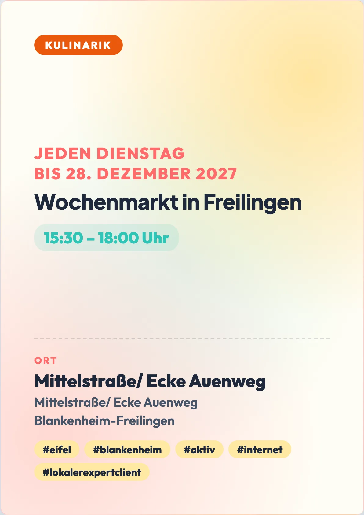 Veranstaltungsflyer