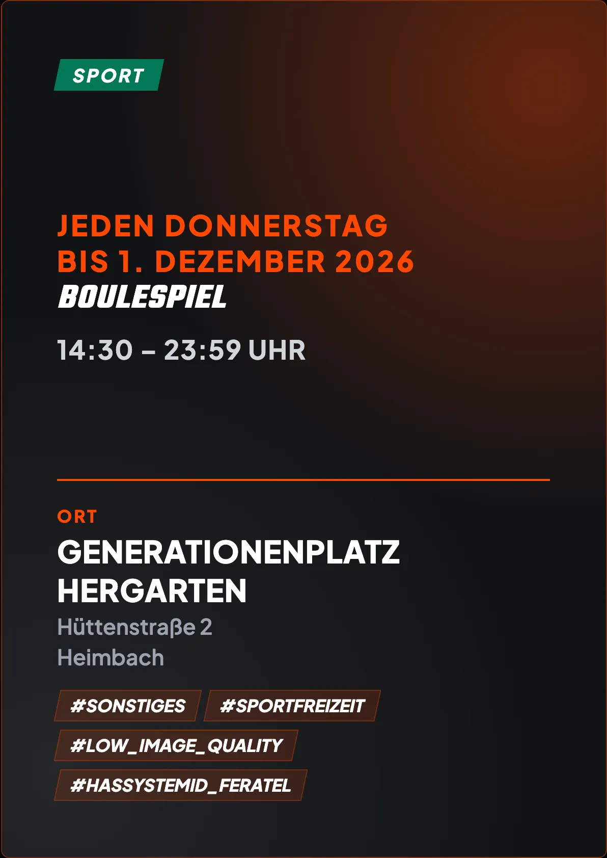 Veranstaltungsflyer